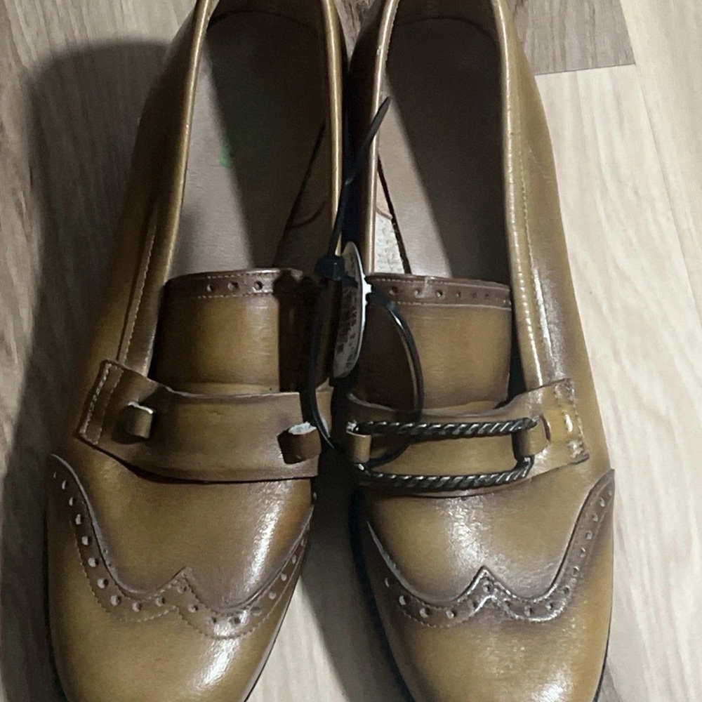 Vintage Leather Peter Pan Uebs Kreider Creveling Womens Loafers